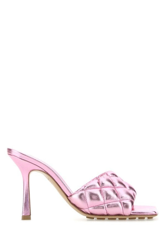 BOTTEGA VENETA | Pink nappa leather Padded sandals