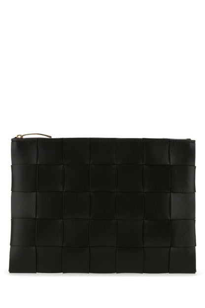 BOTTEGA VENETA | Black nappa leather pouch