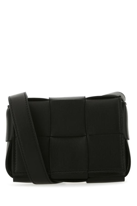 BOTTEGA VENETA | Black nappa leather Candy Cassette crossbody bag