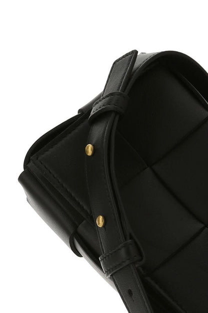BOTTEGA VENETA | Black nappa leather Candy Cassette crossbody bag