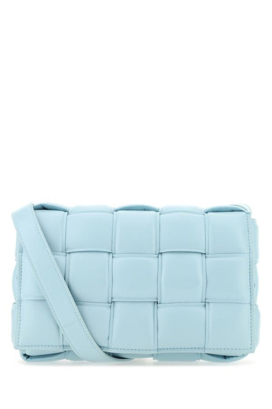 BOTTEGA VENETA | Light-blue nappa leather small Padded Cassette crossbody bag