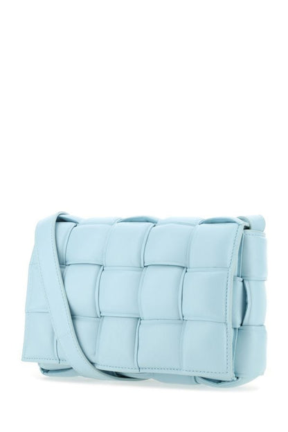 BOTTEGA VENETA | Light-blue nappa leather small Padded Cassette crossbody bag