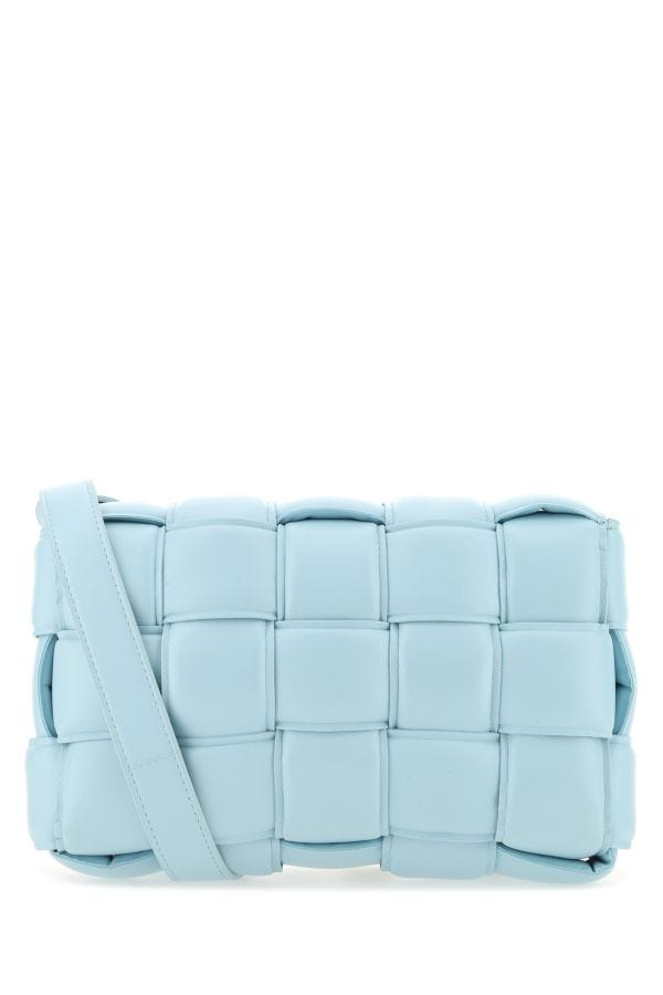 BOTTEGA VENETA | Light-blue nappa leather small Padded Cassette crossbody bag