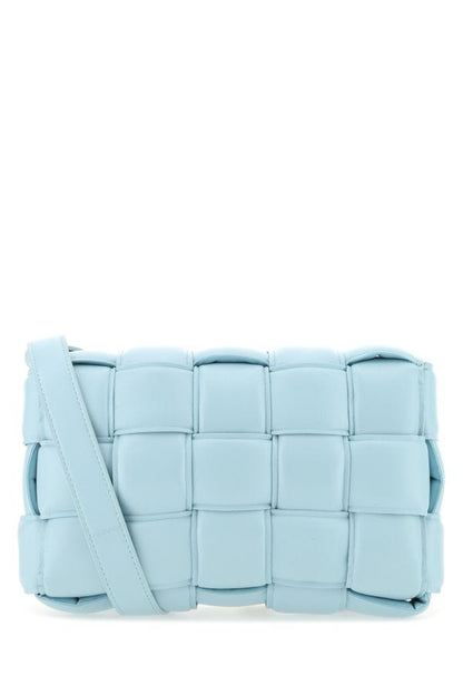 BOTTEGA VENETA | Light-blue nappa leather small Padded Cassette crossbody bag