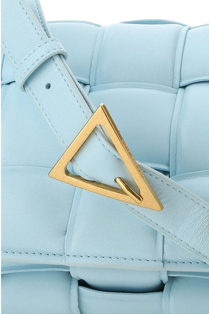 BOTTEGA VENETA | Light-blue nappa leather small Padded Cassette crossbody bag