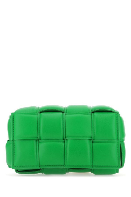 BOTTEGA VENETA | Grass green nappa leather Padded Cassette belt bag