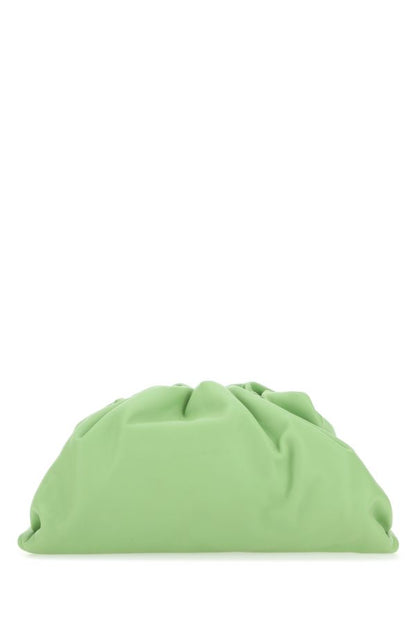 BOTTEGA VENETA | Light green nappa leather Teen Pouch clutch