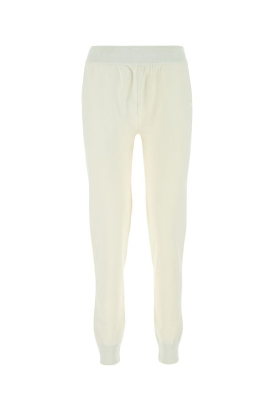 BOTTEGA VENETA | Ivory stretch wool blend joggers