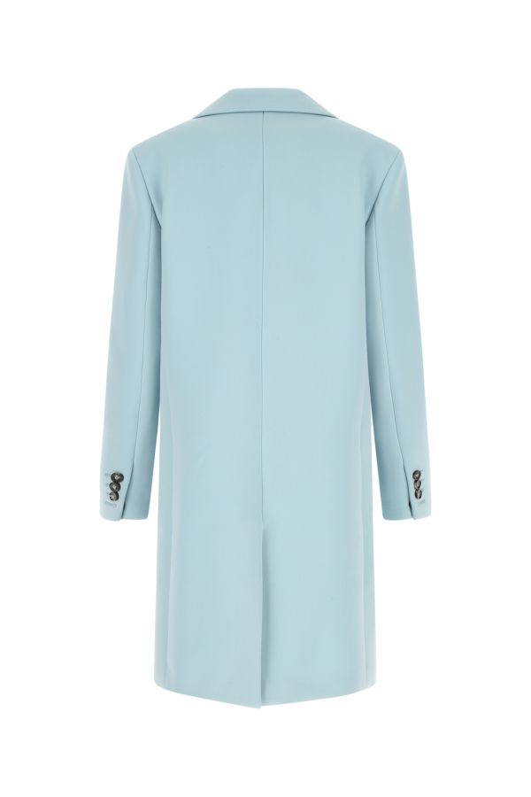 BOTTEGA VENETA | Pastel light-blue tricotine coat