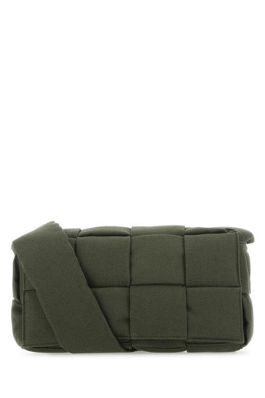 BOTTEGA VENETA | Olive green Padded Tech Cassette crossbody bag