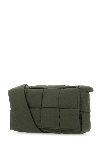 BOTTEGA VENETA | Olive green Padded Tech Cassette crossbody bag