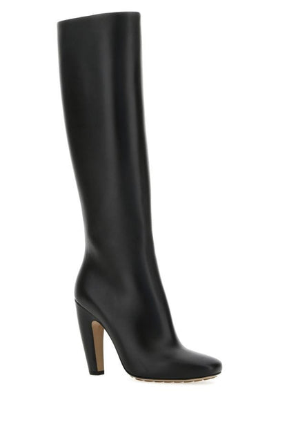 BOTTEGA VENETA | Black leather Canalazzo boots