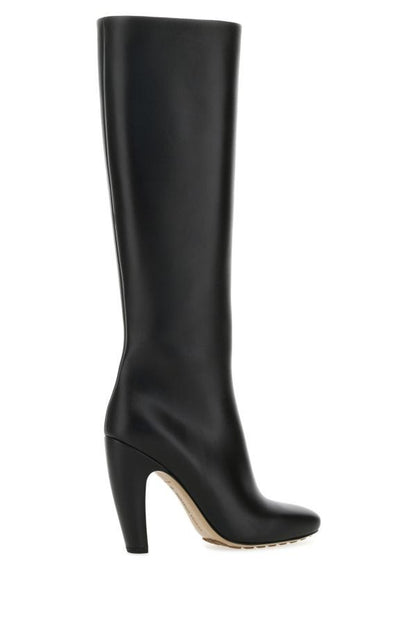 BOTTEGA VENETA | Black leather Canalazzo boots