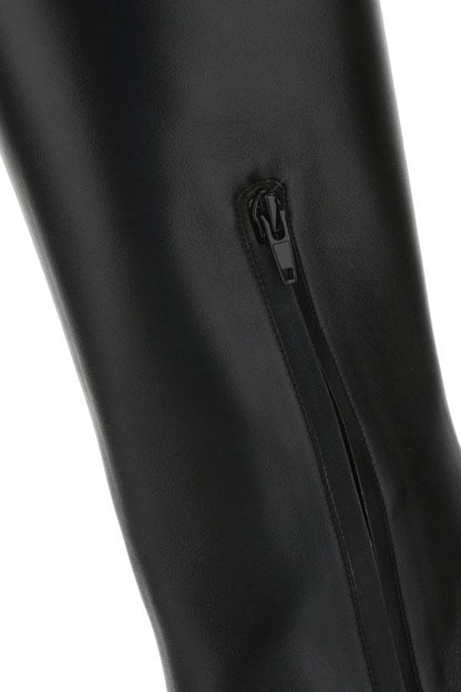 BOTTEGA VENETA | Black leather Canalazzo boots