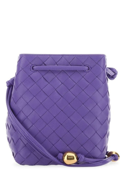 BOTTEGA VENETA | Purple leather bucket bag