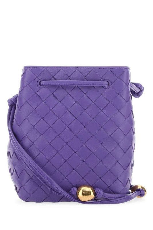 BOTTEGA VENETA | Purple leather bucket bag