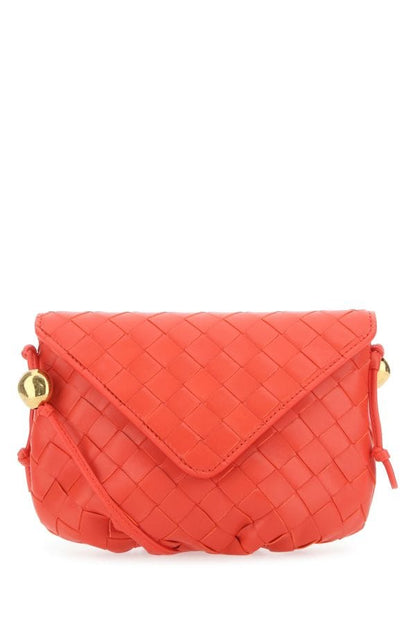 BOTTEGA VENETA | Coral leather crossbody bag