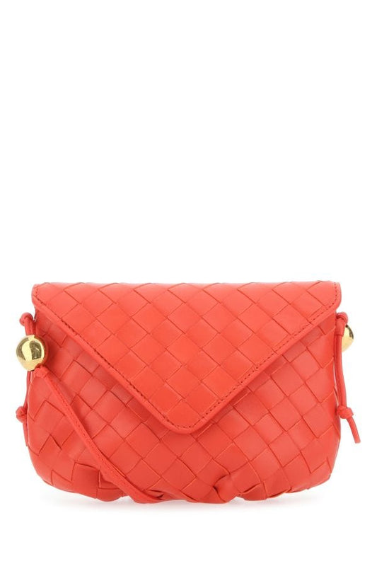 BOTTEGA VENETA | Coral leather crossbody bag