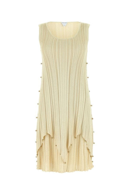 BOTTEGA VENETA | Gold polyester blend dress