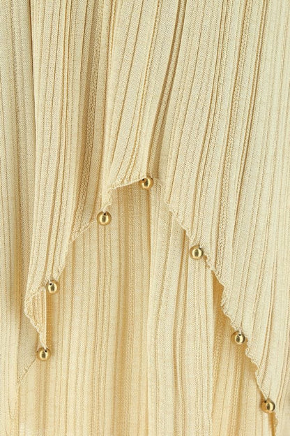 BOTTEGA VENETA | Gold polyester blend dress