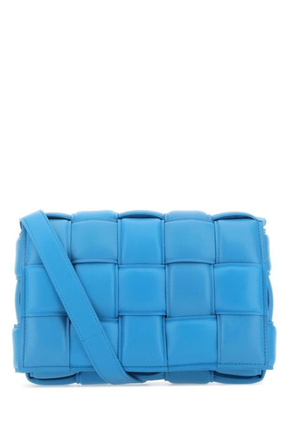 BOTTEGA VENETA | Turquoise nappa leather small Padded Cassette crossbody bag