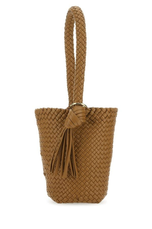 BOTTEGA VENETA | Camel leather medium Kalimero bucket bag