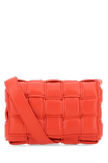 BOTTEGA VENETA | Coral nappa leather mini Padded Cassette crossbody bag