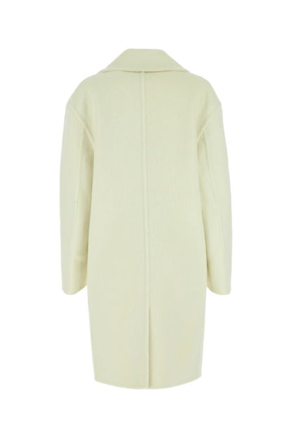 BOTTEGA VENETA | Ivory wool blend coat
