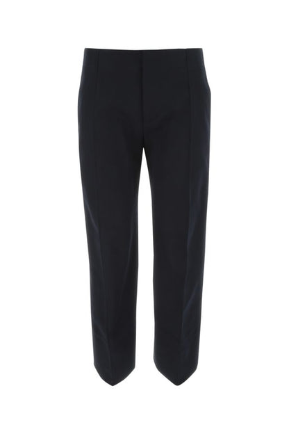 BOTTEGA VENETA | Midnight blue cotton cropped cut pant