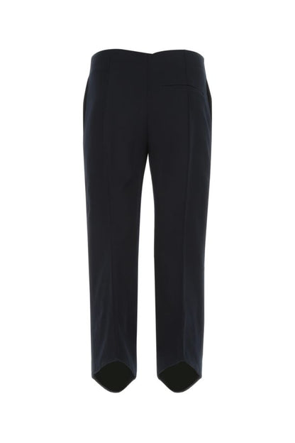 BOTTEGA VENETA | Midnight blue cotton cropped cut pant