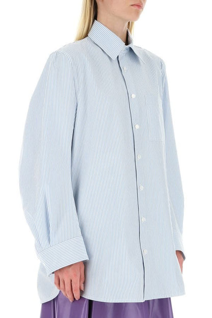 BOTTEGA VENETA | Embroidered cotton oversize shirt