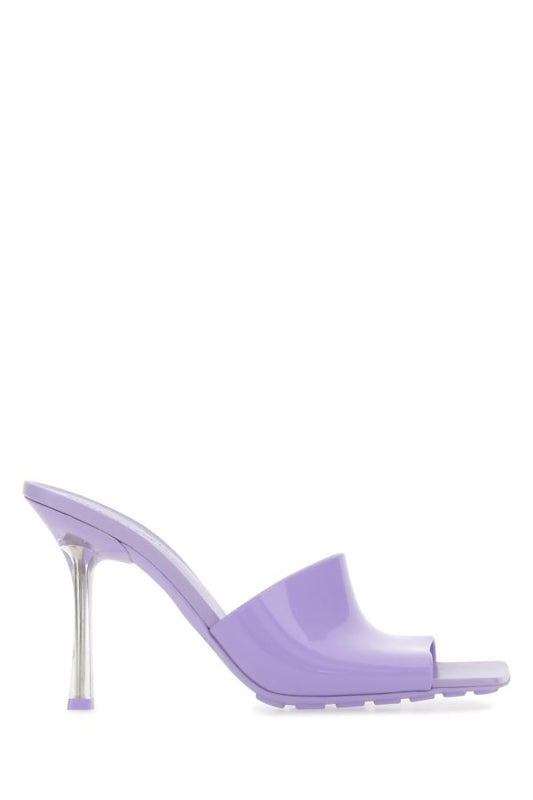 BOTTEGA VENETA | Lilac PVC Stretch mules