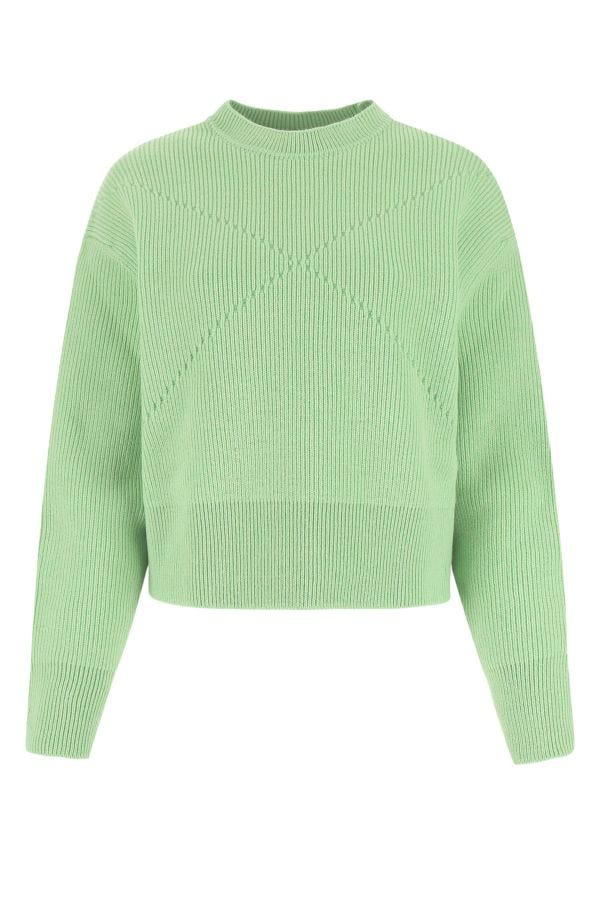 BOTTEGA VENETA | Pastel green stretch cashmere blend sweater