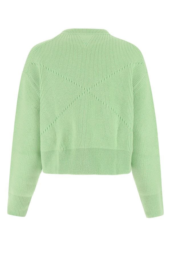 BOTTEGA VENETA | Pastel green stretch cashmere blend sweater
