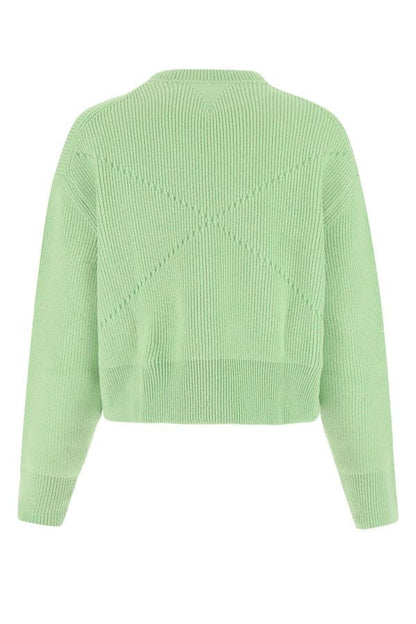 BOTTEGA VENETA | Pastel green stretch cashmere blend sweater