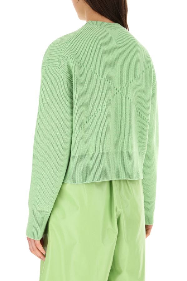 BOTTEGA VENETA | Pastel green stretch cashmere blend sweater