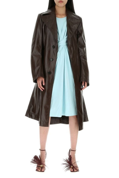 BOTTEGA VENETA | Pastel light blue stretch viscose blend dress