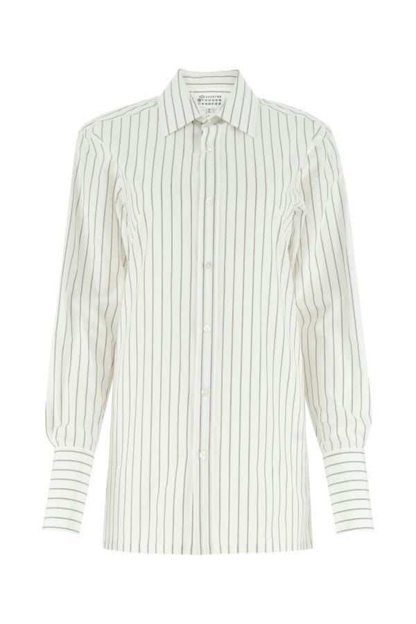 MAISON MARGIELA | Embroidered poplin shirt