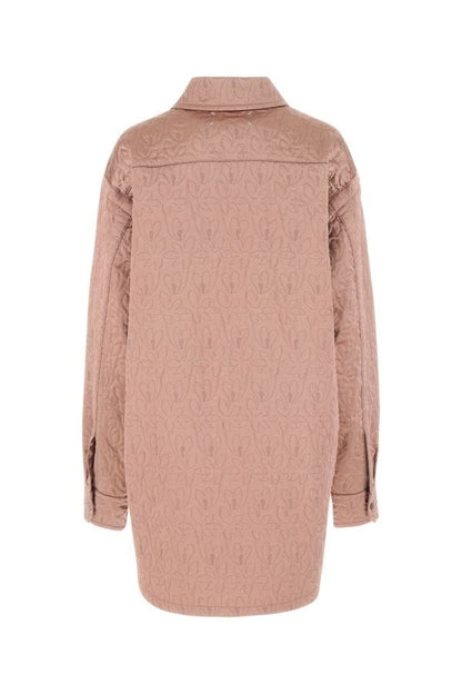 MAISON MARGIELA | Antiqued pink satin oversize shirt