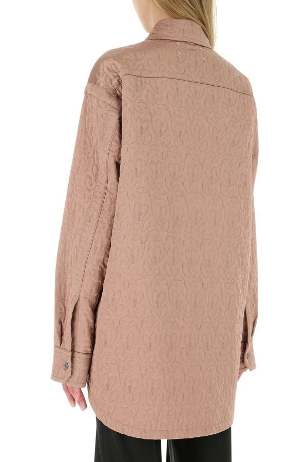 MAISON MARGIELA | Antiqued pink satin oversize shirt