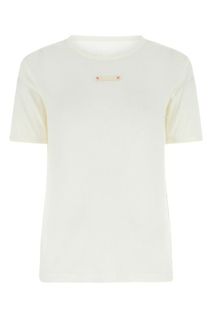 MAISON MARGIELA | White cotton blend t-shirt