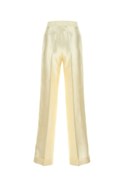 MAISON MARGIELA | ivory viscosa blend wide-leg pant