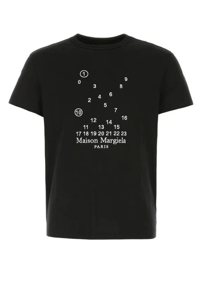 MAISON MARGIELA | 黒のコットン T シャツ