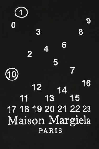 MAISON MARGIELA | 黒のコットン T シャツ