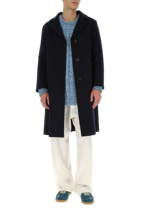 MAISON MARGIELA | Light-blue bouclé oversize sweater