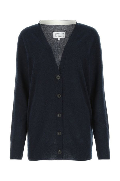 MAISON MARGIELA | Midnight blue wool blend cardigan