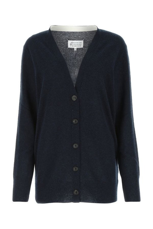 MAISON MARGIELA | Midnight blue wool blend cardigan