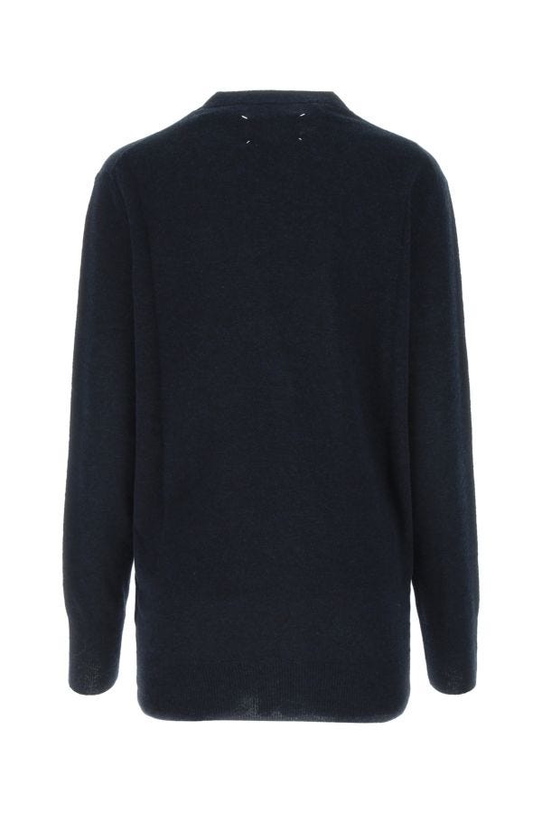 MAISON MARGIELA | Midnight blue wool blend cardigan