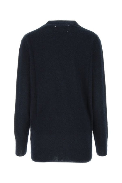 MAISON MARGIELA | Midnight blue wool blend cardigan