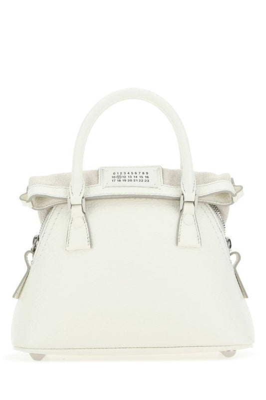 MAISON MARGIELA | Ivory leather micro 5AC handbag